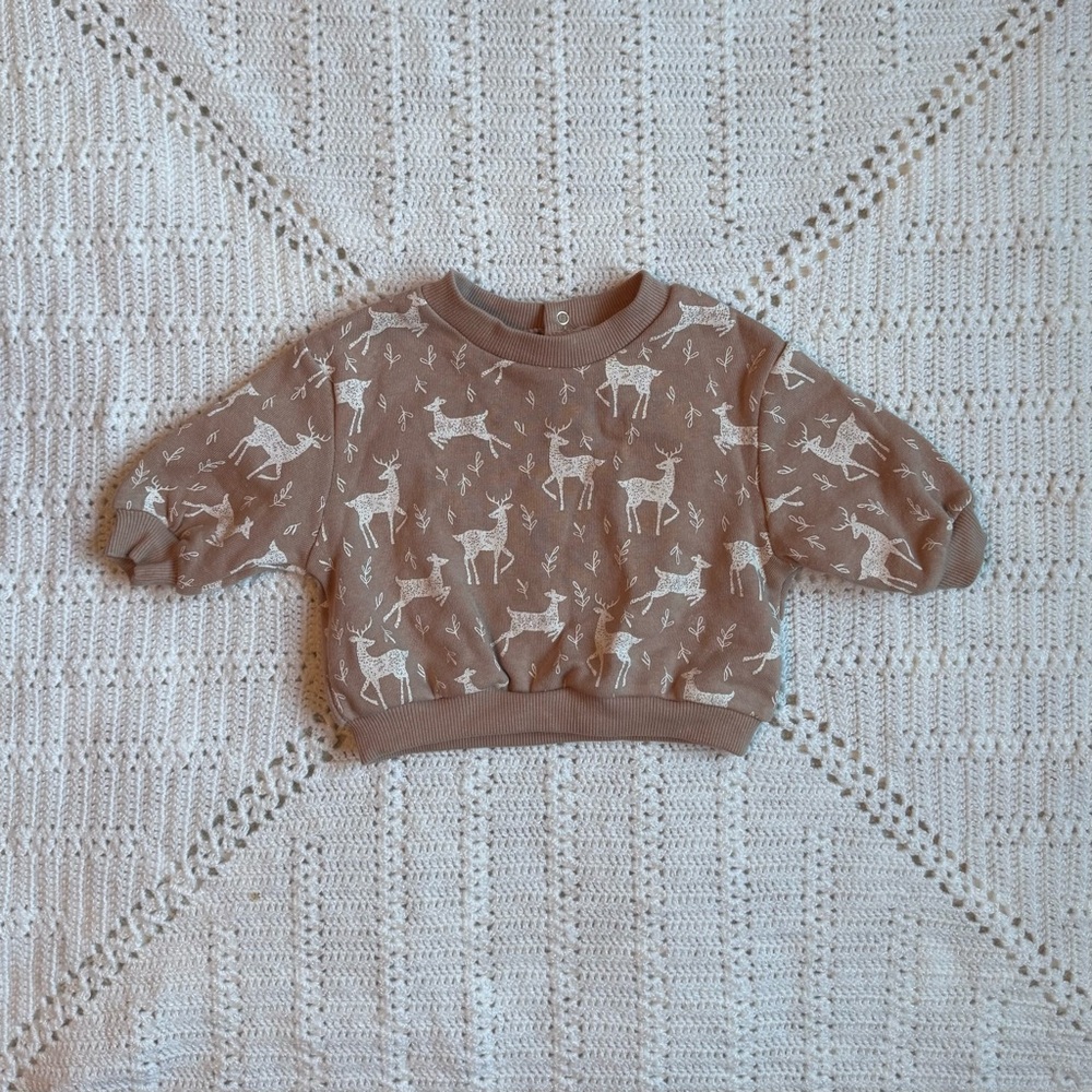 Deer Print Sweatshirt